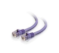 C2G Câble Réseau Cat5e 350MHz Violet 1.5m RJ-45 Mâle vers RJ-45 Mâle - Longueur 1.5 mètre - Snagless Patch Cable - Code SH 84733080