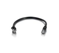 C2G Câble Réseau Cat6 U/UTP 5m Noir - RJ45 Mâle vers RJ45 Mâle - Conforme Normes TIA/EIA - Pour Réseau Gigabit/Fast Ethernet