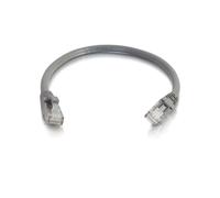C2G Câble Réseau Cat6 U/UTP Gris 0.5m - RJ45 Mâle/Mâle, Contacts Or, PVC, 24 AWG, 550 MHz - Réf. 83365