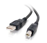 C2G Câble USB 2.0 A/B de 1 m - Noir, 1 m, USB A, USB B, USB 2.0, 0,48 Gbit/s, Noir 28101