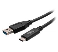 C2G Câble USB-C® 0,3 m (1 pied) mâle vers USB-A mâle - USB 3.2 Gen 1 (5 Gbits/s)