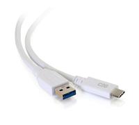 C2G Câble USB-C® mâle vers USB-A mâle 0,9 m - USB 3.2 Gen 1 (5 Gbit/s) compatible avec Samsung Galaxy S10, S9, MacBook, Huawei P10, P9, Sony XZ, HTC 10 et plus encore