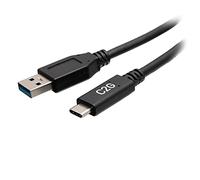 C2G Câble USB-C mâle vers USB-A mâle 28874 – USB 3.2 Gen 1 5 Gbit/s 0,15 m Noir