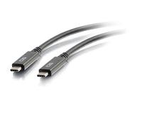 C2G Câble USB-C vers C 3.1 (Gen 1) mâle vers mâle (3A) 3' Noir (28830)