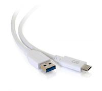 C2G Câble USB-C® vers USB-A SuperSpeed 5 Gbits/s M/M 3 m - Blanc