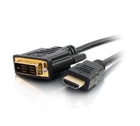 C2G Câble vidéo numérique haute vitesse HDMI vers DVI-D de 3 m, câble adaptateur DVI vers HDMI, Full HD 1080p pour PS4, Raspberry Pi, Roku, Xbox One, Blue Ray, DVD, stations d'accueil Dell et plus