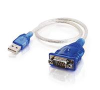 C2G /Cables to Go 26886 Câble Adaptateur USB vers DB9 série RS232 Bleu 0,5 m