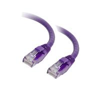 C2G Cat5e Booted Unshielded (UTP) Network Patch Cable - Cordon de raccordement - RJ-45 (M) pour RJ-45 (M) - 1.5 m - UTP - CAT 5e - moulé, sans crochet, bloqué - violet