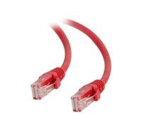 C2G Cat5e Booted Unshielded (UTP) Network Patch Cable - Cordon de raccordement - RJ-45 (M) pour RJ-45 (M) - 1.5 m - UTP - CAT 5e - moulé, sans crochet, bloqué - rouge
