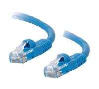 C2G Cat5e Booted Unshielded (UTP) Network Patch Cable - Cordon de raccordement - RJ-45 (M) pour RJ-45 (M) - 1 m - UTP - CAT 5e - moulé, sans crochet, bloqué - bleu