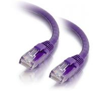 C2G Cat5e Booted Unshielded (UTP) Network Patch Cable - Cordon de raccordement - RJ-45 (M) pour RJ-45 (M) - 1 m - UTP - CAT 5e - moulé, sans crochet, bloqué - violet