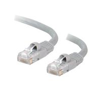 C2G Cat5e Booted Unshielded (UTP) Network Patch Cable - Cordon de raccordement - RJ-45 (M) pour RJ-45 (M) - 2 m - UTP - CAT 5e - moulé, sans crochet, bloqué - gris