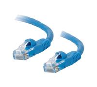 C2G Cat5e Booted Unshielded (UTP) Network Patch Cable - Cordon de raccordement - RJ-45 (M) pour RJ-45 (M) - 2 m - UTP - CAT 5e - moulé, sans crochet, bloqué - bleu