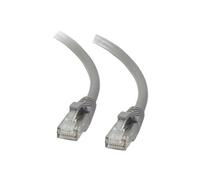 C2G Cat5e Booted Unshielded (UTP) Network Patch Cable - Cordon de raccordement - RJ-45 (M) pour RJ-45 (M) - 3 m - UTP - CAT 5e - moulé, sans crochet, bloqué - gris