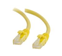 C2G Cat5e Booted Unshielded (UTP) Network Patch Cable - Cordon de raccordement - RJ-45 (M) pour RJ-45 (M) - 5 m - UTP - CAT 5e - moulé, sans crochet, bloqué - jaune