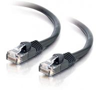 C2G Cat5e Booted Unshielded (UTP) Network Patch Cable - Cordon de raccordement - RJ-45 (M) pour RJ-45 (M) - 7 m - UTP - CAT 5e - moulé, sans crochet, bloqué - noir