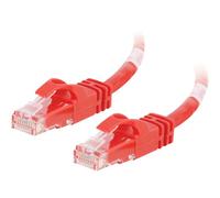 C2G Cat6 Booted Unshielded (UTP) Crossover Patch Cable - Câble inverseur - RJ-45 (M) pour RJ-45 (M) - 50 cm - UTP - CAT 6 - moulé, sans crochet, bloqué - rouge