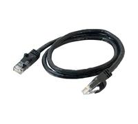 C2G Cat6 Booted Unshielded (UTP) Network Patch Cable - Cordon de raccordement - RJ-45 (M) pour RJ-45 (M) - 15 m - UTP - CAT 6 - moulé, sans crochet, bloqué - noir