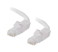 C2G Cat6 Booted Unshielded (UTP) Network Patch Cable - Cordon de raccordement - RJ-45 (M) pour RJ-45 (M) - 15 m - UTP - CAT 6 - moulé, sans crochet, bloqué - blanc