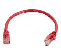 C2G Cat6 Booted Unshielded (UTP) Network Patch Cable - Cordon de raccordement - RJ-45 (M) pour RJ-45 (M) - 2 m - UTP - CAT 6 - moulé, sans crochet, bloqué - rouge