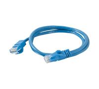 C2G Cat6 Booted Unshielded (UTP) Network Patch Cable - Cordon de raccordement - RJ-45 (M) pour RJ-45 (M) - 2 m - UTP - CAT 6 - moulé, sans crochet, bloqué - bleu