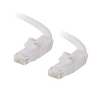 C2G Cat6 Booted Unshielded (UTP) Network Patch Cable - Cordon de raccordement - RJ-45 (M) pour RJ-45 (M) - 2 m - UTP - CAT 6 - moulé, sans crochet, bloqué - blanc