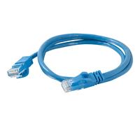 C2G Cat6 Booted Unshielded (UTP) Network Patch Cable - Cordon de raccordement - RJ-45 (M) pour RJ-45 (M) - 2 m - UTP - CAT 6 - moulé, sans crochet, bloqué - bleu