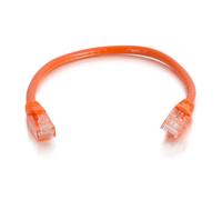 C2G Cat6 Booted Unshielded (UTP) Network Patch Cable - Cordon de raccordement - RJ-45 (M) pour RJ-45 (M) - 3 m - UTP - CAT 6 - moulé, sans crochet, bloqué - orange