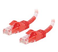 C2G Cat6 Booted Unshielded (UTP) Network Patch Cable - Cordon de raccordement - RJ-45 (M) pour RJ-45 (M) - 5 m - UTP - CAT 6 - moulé, sans crochet, bloqué - rouge