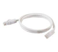 C2G Cat6 Booted Unshielded (UTP) Network Patch Cable - Cordon de raccordement - RJ-45 (M) pour RJ-45 (M) - 5 m - UTP - CAT 6 - moulé, sans crochet, bloqué - blanc