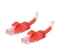 C2G Cat6 Booted Unshielded (UTP) Network Patch Cable - Cordon de raccordement - RJ-45 (M) pour RJ-45 (M) - 5 m - UTP - CAT 6 - moulé, sans crochet, bloqué - rouge