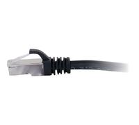 C2G Cat6a Booted Shielded (STP) Network Patch Cable - Cordon de raccordement - RJ-45 (M) pour RJ-45 (M) - STP - CAT 6a - moulé, sans crochet, bloqué - noir