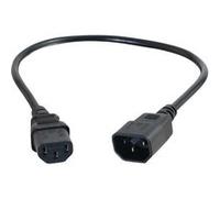 C2G Computer Power Cord Extension - Rallonge de câble d'alimentation - power IEC 60320 C13 pour IEC 60320 C14 - CA 250 V - 0.5 m G