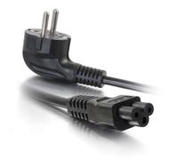 C2G Cordon d'alimentation EU pour ordinateur portable (CEE 7/7 à IEC 60320 C5) de 2 M, 2 m, CEE7/7, Coupleur C5, 250 V, 3 A 80607