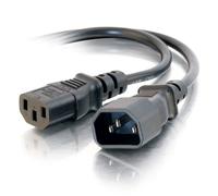C2G Cordon d'extension d'alimentation pour ordinateur AWG 16 250 volts (IEC320 C13- IEC320 C14) de 1,2 M