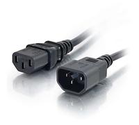 C2G Computer Power Cord Extension - Rallonge de câble d'alimentation - power IEC 60320 C13 pour IEC 60320 C14 - CA 250 V - 2 m