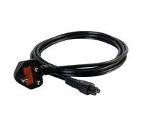 C2G Laptop Power Cord - Câble d'alimentation - IEC 60320 C5 pour BS 1363 (M) - CA 250 V - 2 m - moulé - noir - Royaume-Uni