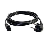C2G Laptop Power Cord - Câble d'alimentation - IEC 60320 C5 pour power CEE 7/7 (M) - CA 250 V - 2 m - moulé - noir - Europe