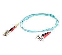 C2G LC-ST Câble fibre optique multimode en PVC LC-ST 50/125 OM3 10 Go (LSZH) - Aqua