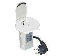 C2G Legrand Chargeur USB 2P+E avec prise RJ45 Cat6 UTP Rétracteur Power Desk