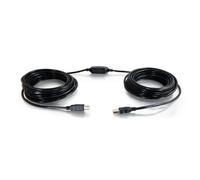 C2G Legrand USB Long Extension Cable, USB A to B Cable, Black Plug and Play Cable, 12 Meters (39.36 Feet) USB Extension Cable, 1 Count, 38998