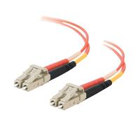 C2G Low-Smoke Zero-Halogen - Cordon de raccordement - LC multi-mode (M) pour LC multi-mode (M) - 10 m - fibre optique - 50 / 125 microns - orange