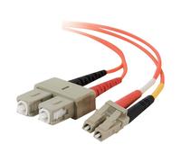 Low-Smoke Zero-Halogen - Cordon de raccordement - LC multi-mode (M) pour SC multi-mode (M) - 2 m - fibre optique - 62,5 / 125 microns - orange