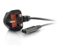 C2G Cbl/3m BS1363 to IEC 60320 C7 Pwr Cord Noir Coupleur C7