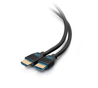 C2G Performance Series Câble HDMI ultra flexible haute vitesse 4K 60 Hz dans le mur, certifié CMG (FT4) compatible avec Xbox, Blu-ray, DVD, PS5, Smart TV, barre de son, moniteurs 0,6 m