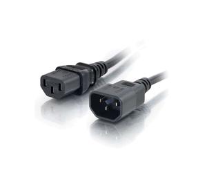 C2G Rallonge d'Alimentation 3m - Connecteur C13 Femelle vers C14 Mâle - 250V 10A - Câble Secteur Noir AWG 18 - Référence 88504