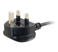 C2G Universal Power Cord - Câble d'alimentation - BS 1363 (M) pour power IEC 60320 C13 - 50 cm - moulé - noir Noir G