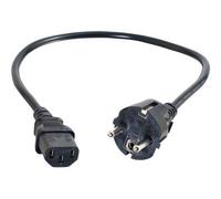 C2G Universal Power Cord - Câble d'alimentation - power CEE 7/7 (M) pour power IEC 60320 C13 - 1 m - moulé - noir - Europe