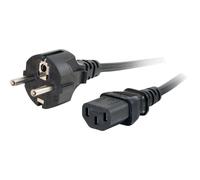 C2G Universal Power Cord - Câble d'alimentation - power CEE 7/7 (M) pour power IEC 60320 C13 - 10 m - moulé - noir