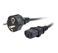 C2G Universal Power Cord - Câble d'alimentation - power CEE 7/7 (M) pour power IEC 60320 C13 - 2 m - moulé - noir - Europe